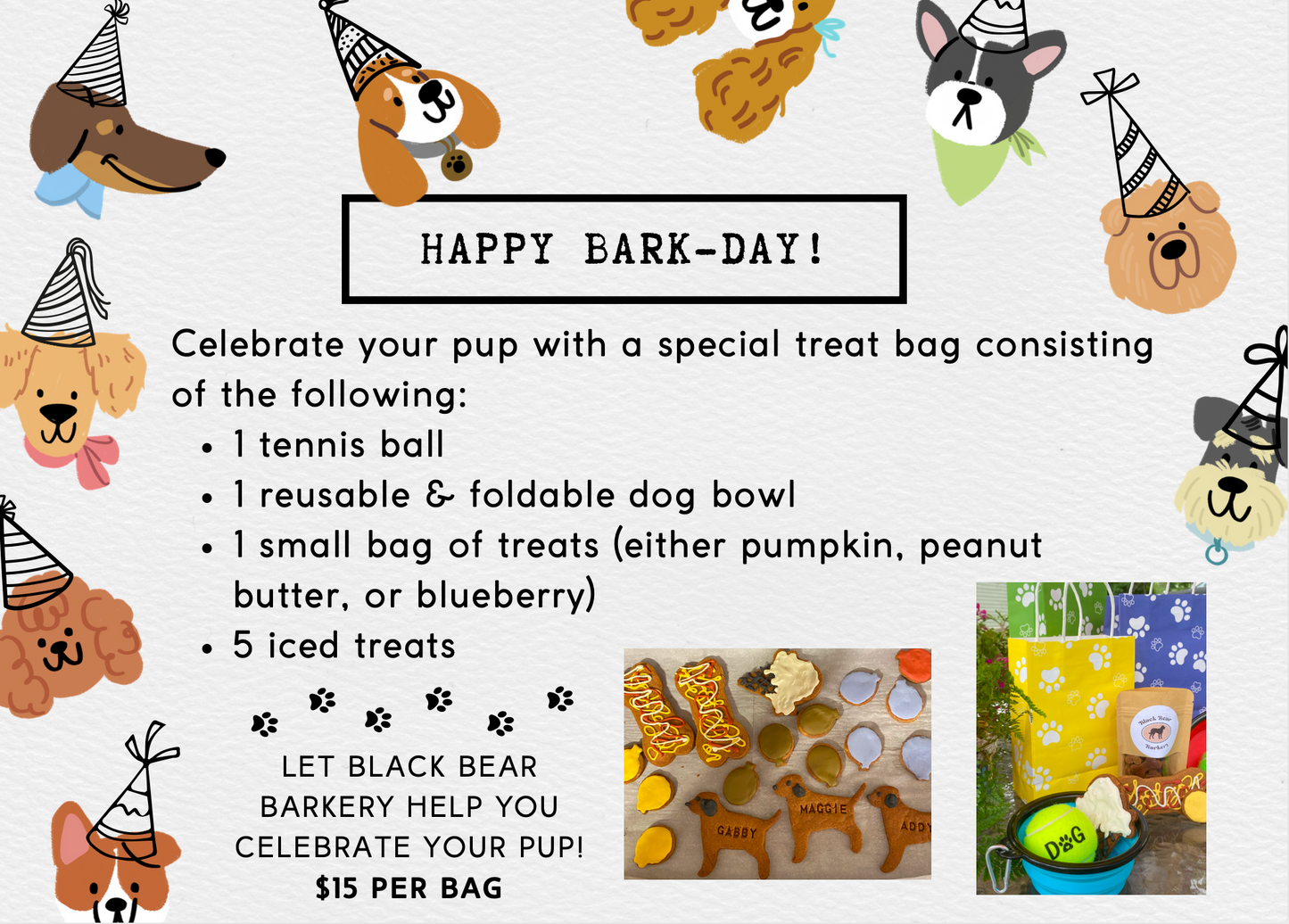 "Bark Day" Treat Bags